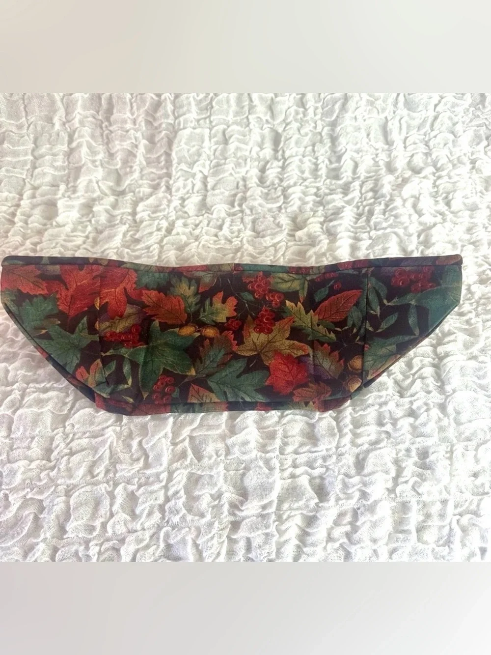 Longaberger Autumn Reflections Large Basket Liner Fall Leaves Farmhouse Decor